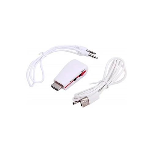 Alfais 4412 Hdmi To Vga Ses Güç Destekli ÇEvirici Dönüştürücü Adaptör