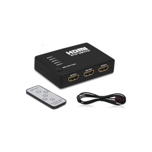 Alfais 4416 Hdmi Çoklayıcı Çoğaltıcı Switch 5 Port Kumandalı Ir Alıcılı