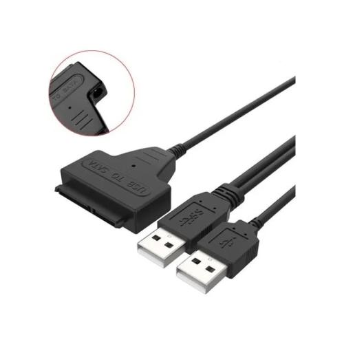 Alfais 4543 USB 2.0 2.5 3.5 İnç Sata SSD Hdd Hard Disk Dc Güç Çevirici Dönüştürücü Adaptör Kablosu
