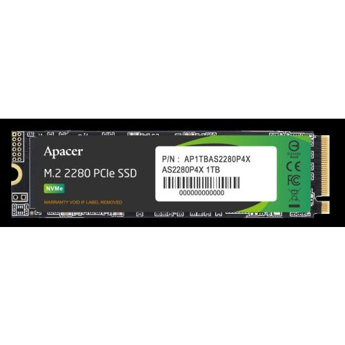 Apacer AS2280P4X-1 1TB 2100-1700 MB/s M.2 PCIe Gen3x4 SSD (AP1TBAS2280P4X-1)