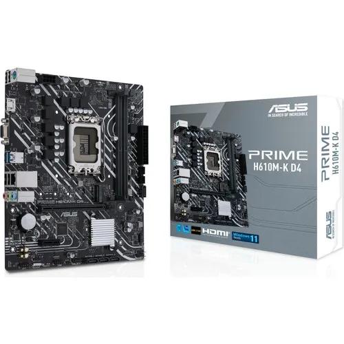 ASUS H610M-K DDR4 1700P HDMI/VGA M2 MATX ANAKART