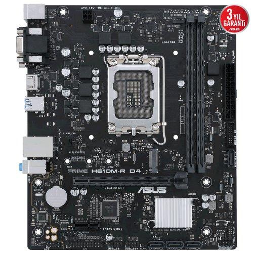 ASUS H610M-R D4-SI DDR4 1700P HDMI/VGA M2 MATX ANAKART (OEM BOX)
