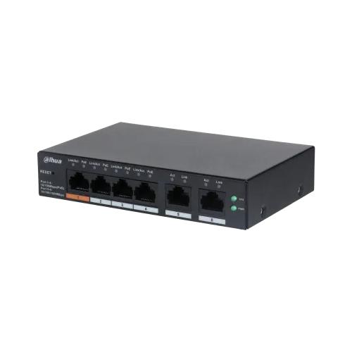 DAHUA CS4006-4ET-60 4 PORT 4XGE-2XGE YÖNETİLEBİLİR 60W POE SWİTCH
