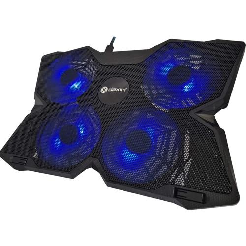 Dexim DNA001 4 Fan Ledli Notebook Soğutucu Stand MAVİ
