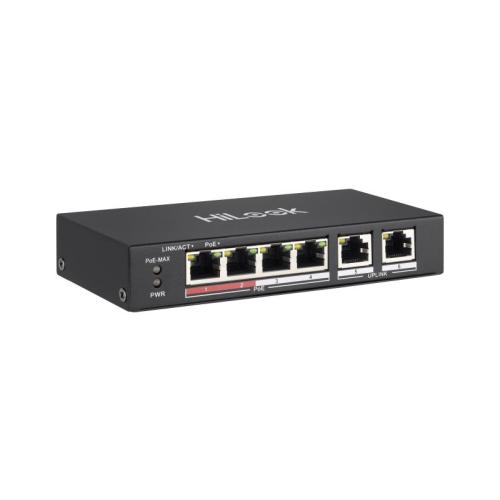 HILOOK NS-0106P-35 4XFE + 2XGE YÖNETİLEMEZ 35W POE SWİTCH