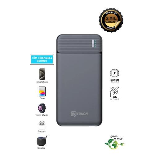 INTOUCH IN-0035PD SIYAH 10000MAH 20W HIZLI POWERBANK