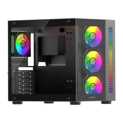 James Donkey Stark S800 4xARGB Temperli Cam ATX Siyah Gaming (Oyuncu) Kasa