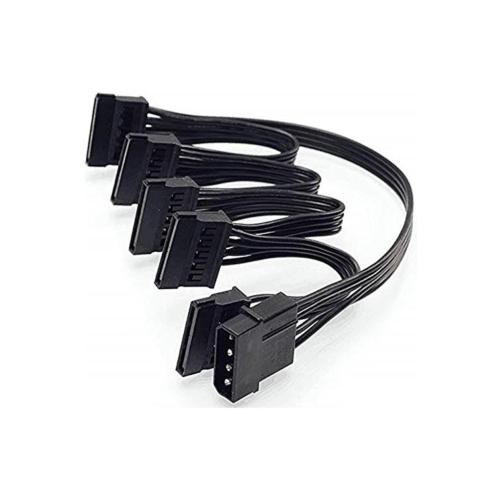 Molex IDE 4 Pin To 5x SATA Power 4355 Güç Çoklayıcı Kablosu Hdd