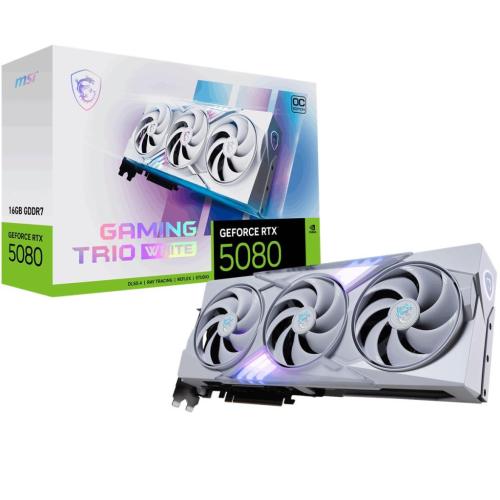 MSI GEFORCE RTX 5080 16G GAMING TRIO OC WHITE VGA