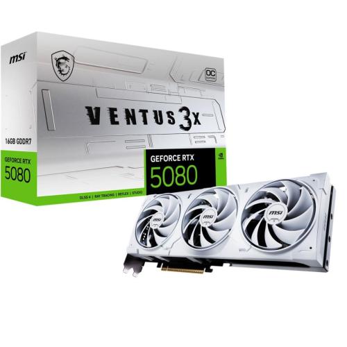 MSI GEFORCE RTX 5080 16G VENTUS 3X OC WHITE