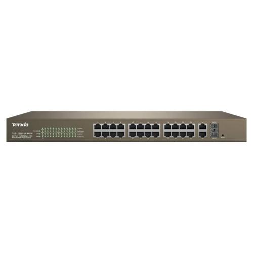 TENDA TEF1226P 24 PORT 10/100  410W POE 2GB+2SFP WEBMAN SWITCH